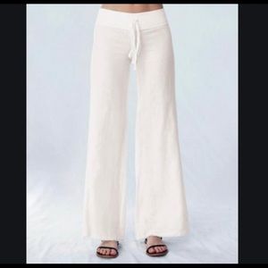 100% White Linen Flowy/Wide Leg pants